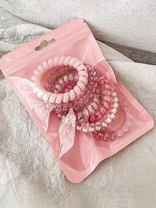 Diademas elásticas de 18pcs, accesorios para el cabello con divertidos estampados - Quierox - Tienda Online