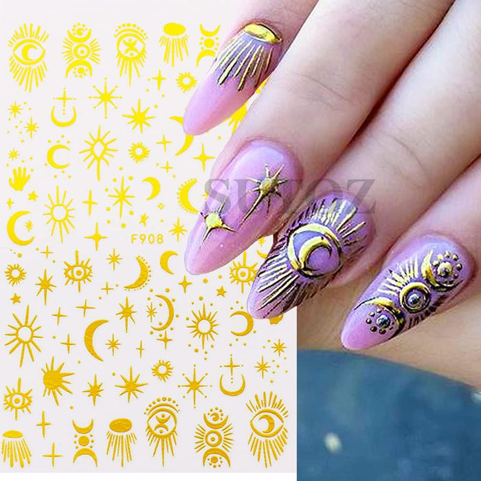 Diduikalo - Calcomanías de uñas 3D con diseño aleatorios - Quierox - Tienda Online