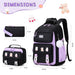 DIGOBAY Set de 6 piezas de mochila para niñas con lonchera bento para la escuela - Quierox - Tienda Online