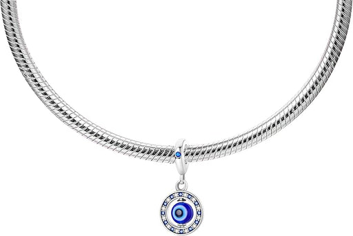 Dije de mal de ojo redondo para pulseras y collares - Quierox - Tienda Online
