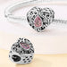 Dije o Charm Plateado de Corazón Hueco para pulseras - Quierox - Tienda Online