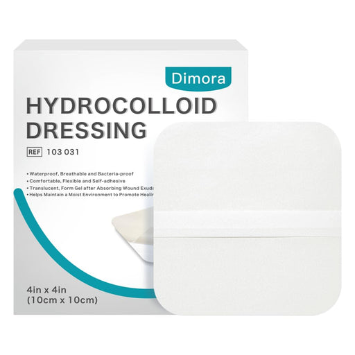 Dimora Apósito hidrocoloide para heridas, paquete de 10 vendajes ultrafinos de "4 x 4" - Quierox - Tienda Online