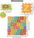 DIMPLE Tapete de juego de espuma para niños (72 piezas en total) 6.25 x 6.25 pulgadas - Quierox - Tienda Online