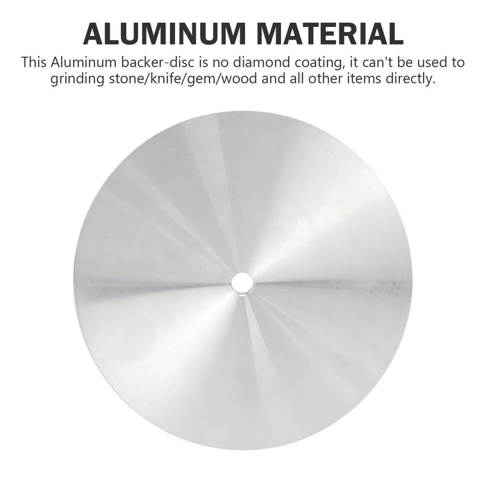 Disco de aluminio de 8" x 1/2", placa de pulido para ruedas abrasivas planas (1 unidad) - Quierox - Tienda Online