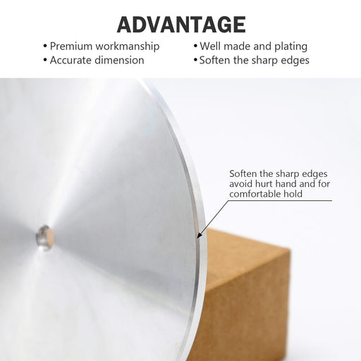 Disco de aluminio de 8" x 1/2", placa de pulido para ruedas abrasivas planas (1 unidad) - Quierox - Tienda Online