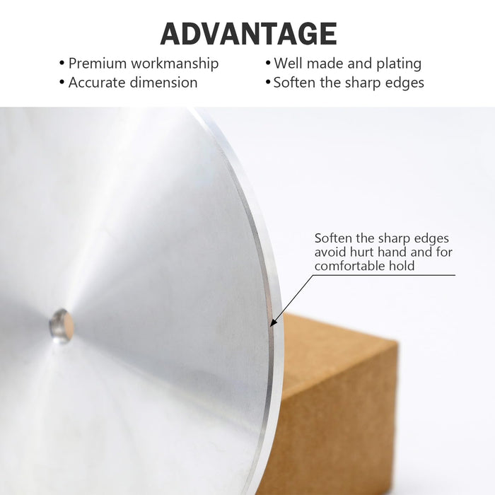 Disco de aluminio de 8" x 1/2", placa de pulido para ruedas abrasivas planas (1 unidad) - Quierox - Tienda Online