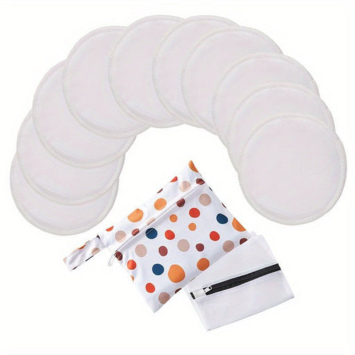 Discos absorbentes de lactancia, paquete de 10 discos absorbentes reutilizables y lavables - Quierox - Tienda Online