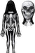 Disfraz de esqueleto para niños, overol de Halloween 3D para niños - Quierox - Tienda Online