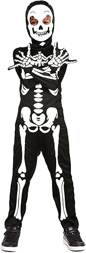 Disfraz de esqueleto para niños que brillan en la oscuridad, overol aterrador - Quierox - Tienda Online