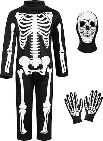Disfraz de esqueleto que brilla en la oscuridad para niños - Quierox - Tienda Online