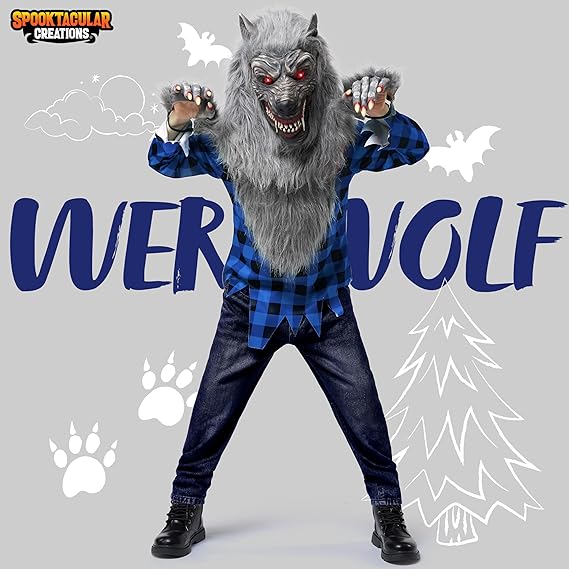 Disfraz de hombre lobo de Spooktacular Creations para niños, disfraces de Halloween para niños - Quierox - Tienda Online