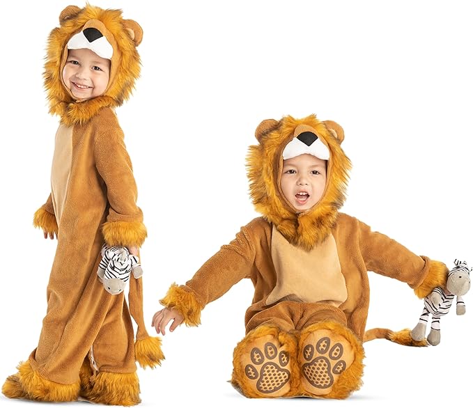 Disfraz de león realista de lujo para bebés de Spooktacular Creations, ideal para Halloween. - Quierox - Tienda Online