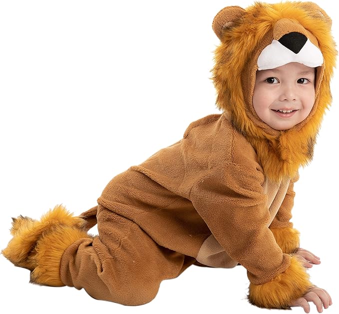 Disfraz de león realista de lujo para bebés de Spooktacular Creations, ideal para Halloween. - Quierox - Tienda Online