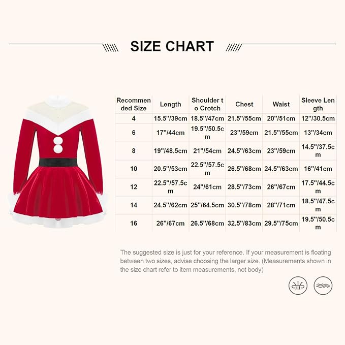 Disfraz de Navidad de invierno dPois para niñas, disfraz de Papá Noel - Quierox - Tienda Online