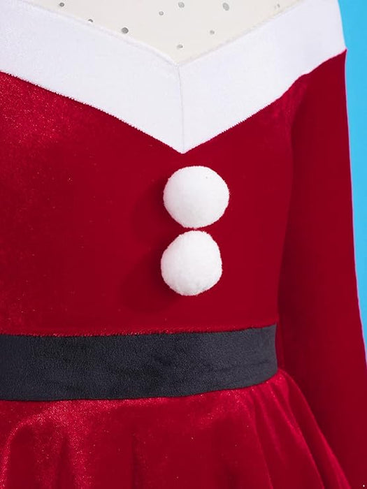 Disfraz de Navidad de invierno dPois para niñas, disfraz de Papá Noel - Quierox - Tienda Online