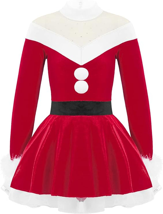 Disfraz de Navidad de invierno dPois para niñas, disfraz de Papá Noel - Quierox - Tienda Online