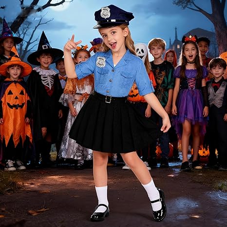 Disfraz de oficial de policía KAKALVER para niños, disfraz de policía - Quierox - Tienda Online