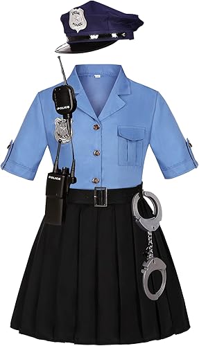 Disfraz de oficial de policía KAKALVER para niños, disfraz de policía - Quierox - Tienda Online