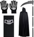 Disfraz de parca de Halloween, disfraz de fantasma aterrador de Halloween para adultos - Quierox - Tienda Online