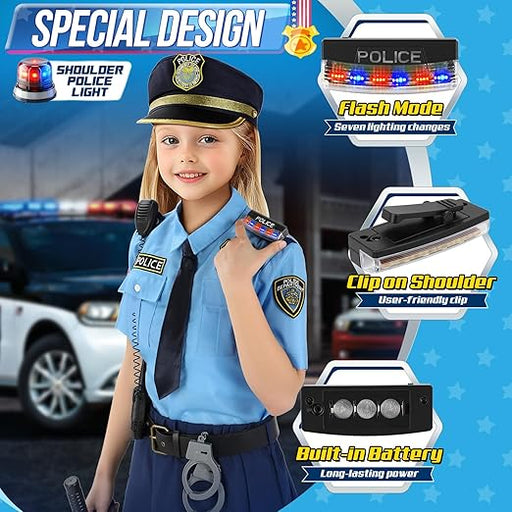 Disfraz de policía de Loscola para niñas, disfraz de oficial de policía - Quierox - Tienda Online