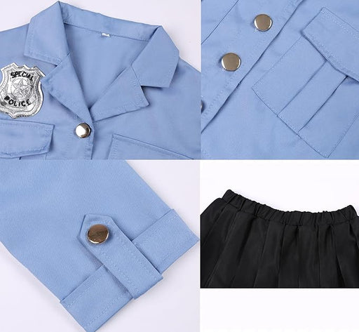 Disfraz de policía para niñas de Gortykor, uniforme de policía para niñas - Quierox - Tienda Online