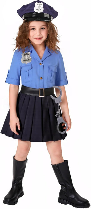Disfraz de policía para niñas de Gortykor, uniforme de policía para niñas - Quierox - Tienda Online