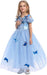 Disfraz de princesa para niña Lestore, vestido de mariposa azul - Quierox - Tienda Online