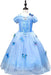 Disfraz de princesa para niña Lestore, vestido de mariposa azul - Quierox - Tienda Online