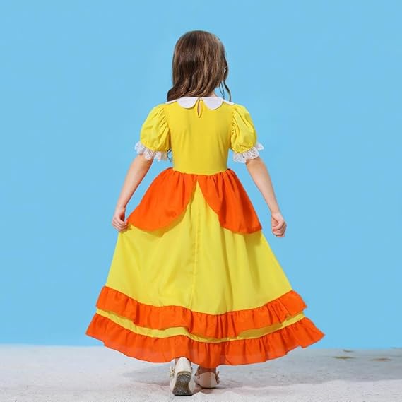 Disfraz de princesa Super Brothers de Dressy Daisy con corona y guantes para niñas - Quierox - Tienda Online