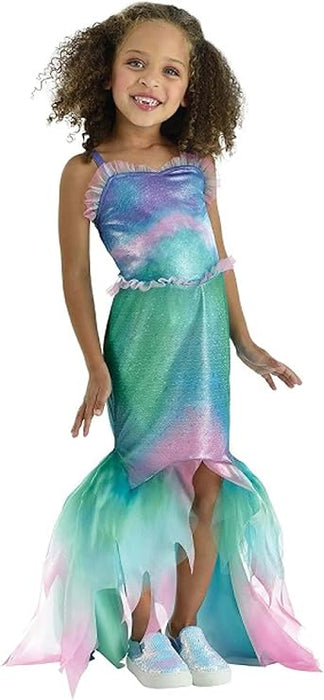 Disfraz de Sirenita Ariel de Party City para niña: vestido azul, verde y violeta degradado. - Quierox - Tienda Online