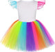 Disfraz de unicornio para niñas, vestido de tutú de princesa con luz LED y diadema de unicornio - Quierox - Tienda Online