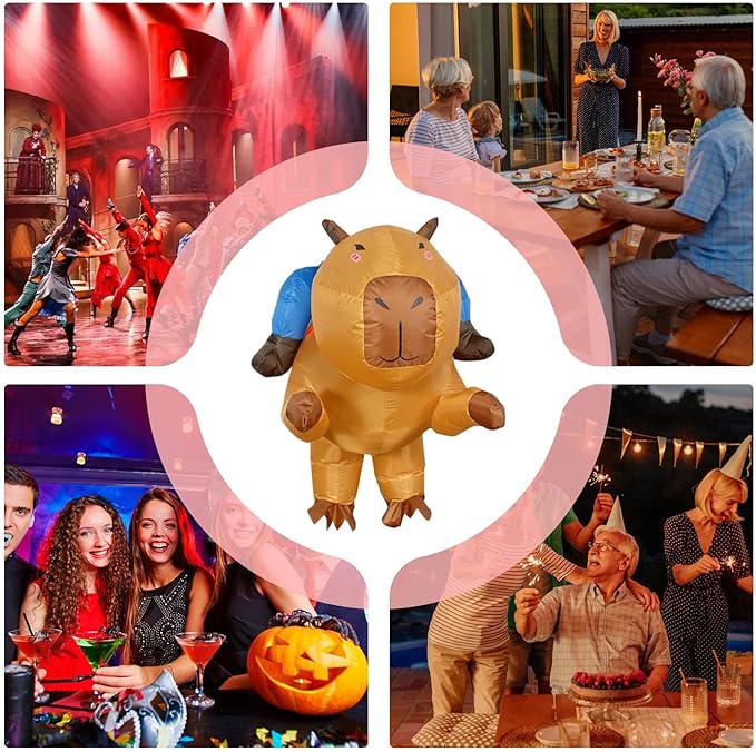 Disfraz inflable de Capybara para adolescentes, disfraces inflables de Halloween - Quierox - Tienda Online