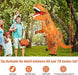 Disfraz inflable de dinosaurio YEAHBEER, disfraz de dinosaurio T - Rex, disfraz inflable - Quierox - Tienda Online