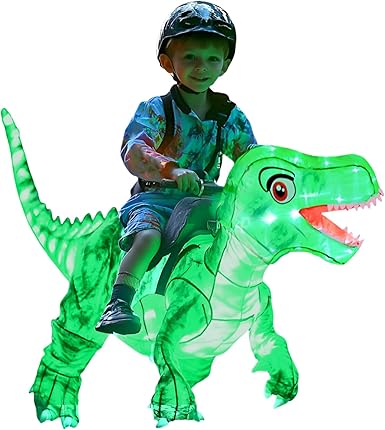 Disfraz inflable infantil de jinete de dinosaurio, disfraz inflable de T-REX - Quierox - Tienda Online