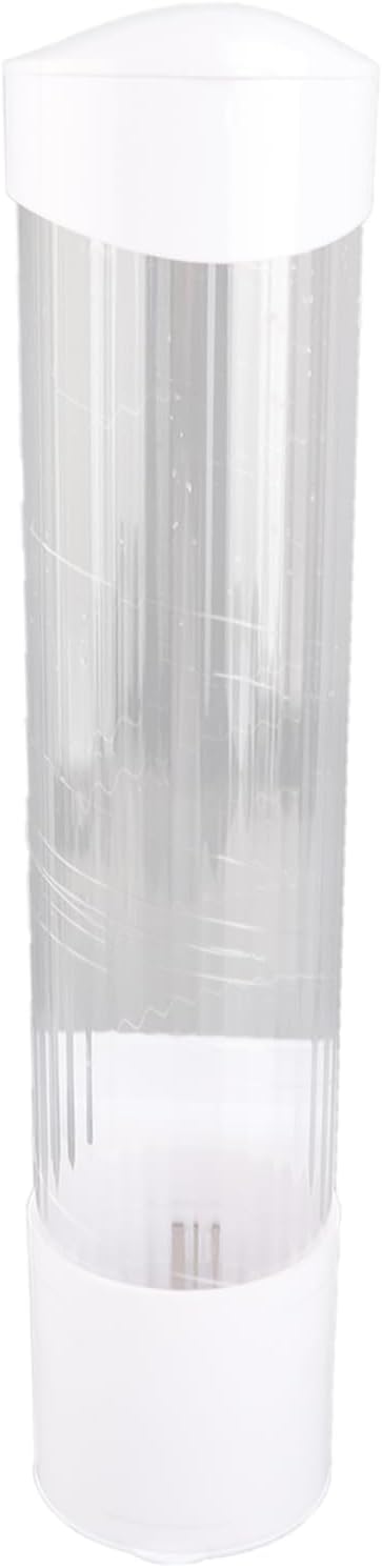 Dispensador de vasos de papel, organizador de plástico, práctico contenedor para cocina y oficina, plástico premium, 7,5 cm, 50 vasos - Quierox - Tienda Online