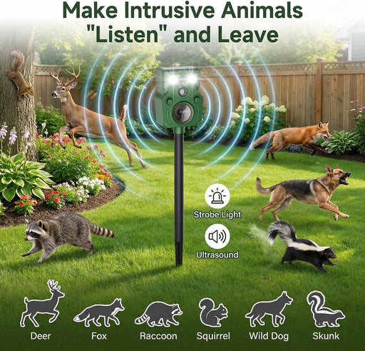 Dispositivos repelentes ultrasónicos de ciervos, repelente solar de animales - Quierox - Tienda Online