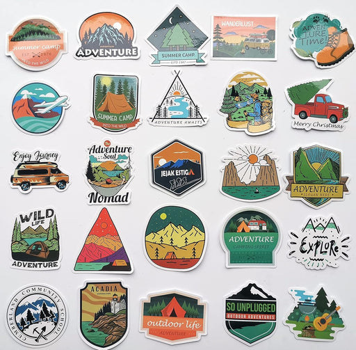 Divertidas calcomanías de día festivo Wild Explore Adventure Senderismo - Quierox - Tienda Online