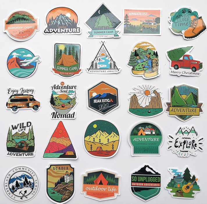 Divertidas calcomanías de día festivo Wild Explore Adventure Senderismo - Quierox - Tienda Online