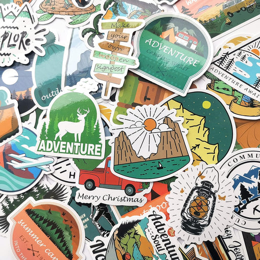 Divertidas calcomanías de día festivo Wild Explore Adventure Senderismo - Quierox - Tienda Online