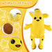 Divertido animal de peluche de plátano humano pelado para niños y fanáticos, color amarillo - Quierox - Tienda Online