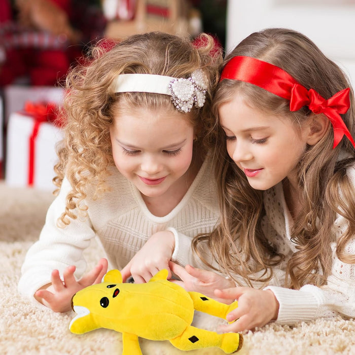 Divertido animal de peluche de plátano humano pelado para niños y fanáticos, color amarillo - Quierox - Tienda Online