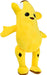 Divertido animal de peluche de plátano humano pelado para niños y fanáticos, color amarillo - Quierox - Tienda Online