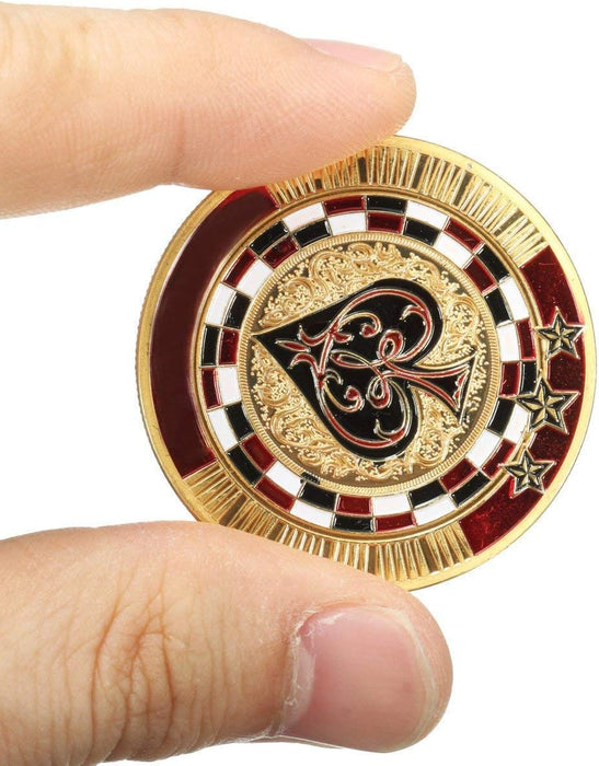 DIVISTAR Dorado de la Tarjeta Metal Poker Guard Plateado - Quierox - Tienda Online