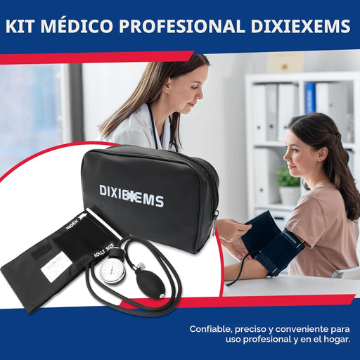 Dixie EMS tensiómetro aneroide de lujo con mango para la presión arterial Negro - Quierox - Tienda Online