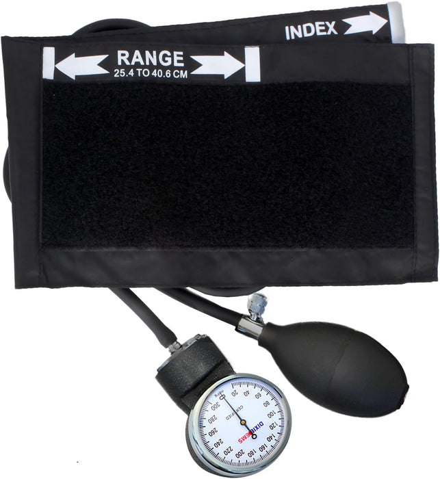 Dixie EMS tensiómetro aneroide de lujo con mango para la presión arterial Negro - Quierox - Tienda Online