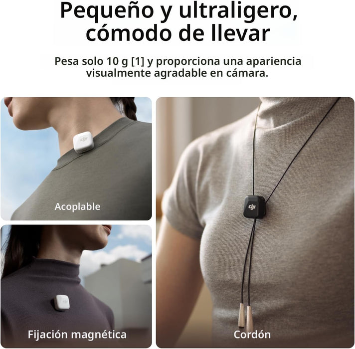 DJI Mic Mini Transmisor, Ultraligero, Micrófono Lavalier Inalámbrico para DJI Action 5 Pro/Osmo - Quierox - Tienda Online