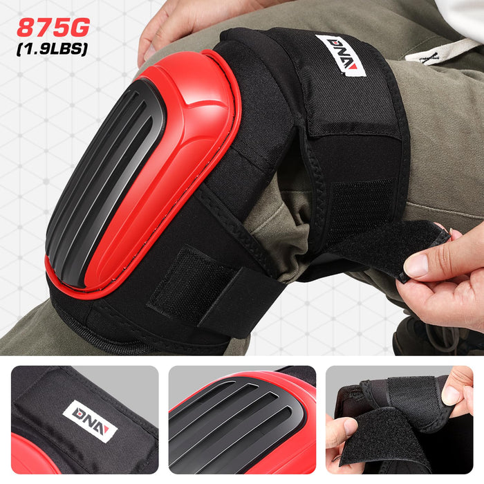 DNA MOTORING TOOLS - 00510 - Rodilleras resistentes con correas antideslizantes ajustables para construcción - Quierox - Tienda Online