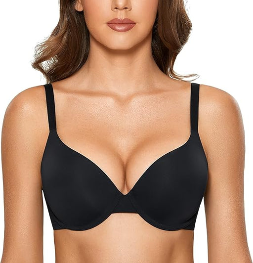 DOBREVA Sujetador tipo camiseta push up para mujer, con aros, sin acolchado - Quierox - Tienda Online
