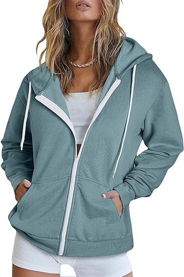 Cremallera Completa Sudadera Larga Mujer Cremallera Sudaderas