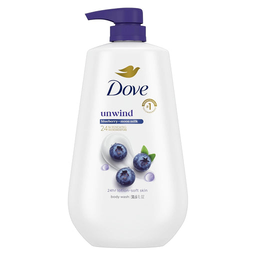 Dove Gel de Ducha Corporal Unwind Blueberry & Moon Milk para Piel - Quierox - Tienda Online